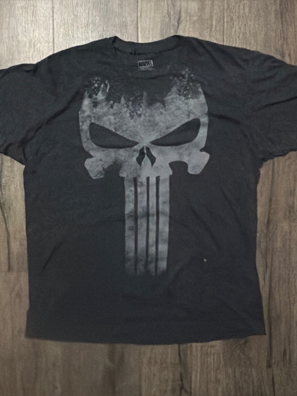 Marvel The Punisher Skull Graphic T-Shirt Charcoal Grey Large